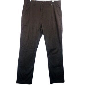 Hurley Mens Slim Fit Worker Pants Size 36 Black 2-Way Stretch Cotton Blend NEW